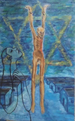 Max EVZELINE - Painting - Holocaust Memories, 1970