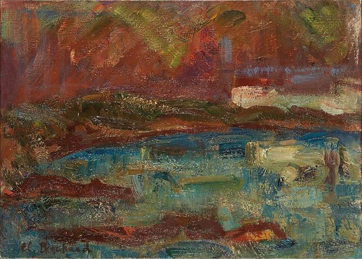 Claire BERTRAND - Gemälde - Sonnenuntergang