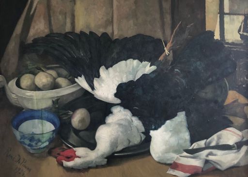 René DE PAUW - Painting - Stilleven met gevogelte