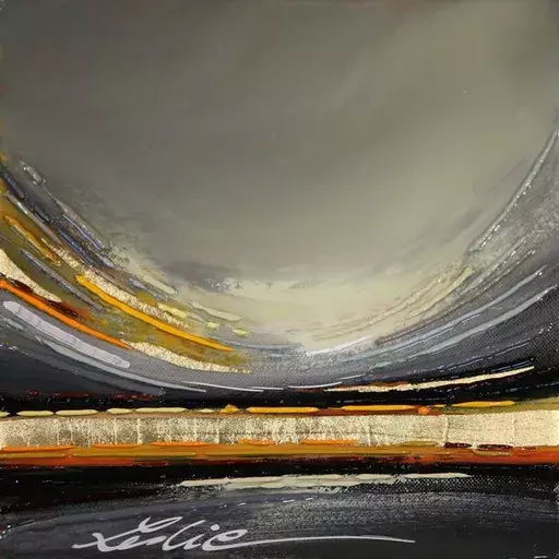 Leslie BERTHET LAVAL - Painting - N26- Golden Storm