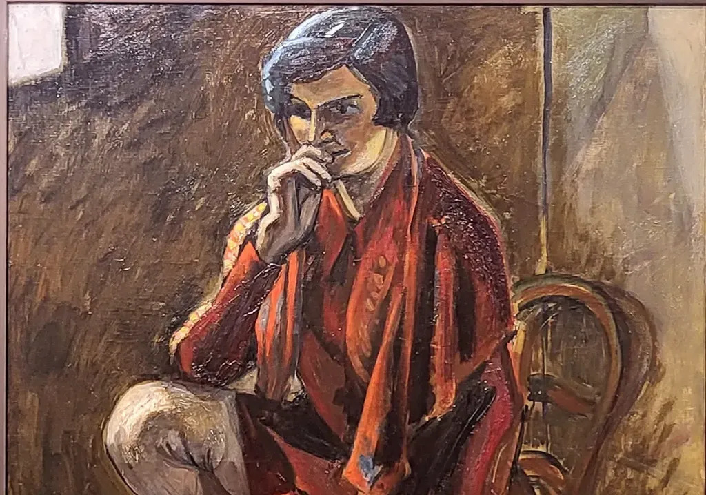 ルノワール、「JEUNE FEMME AU CORSAGE ROUGE」 Femme au corsage rouge avec grand bouquet - Galerie Utermann