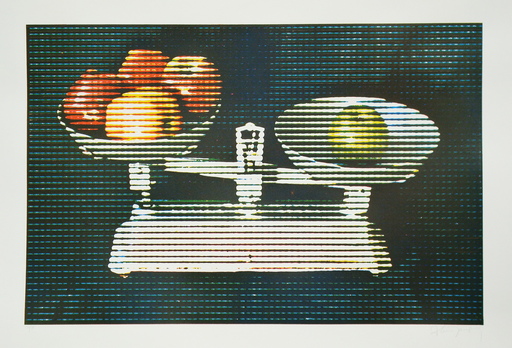 Alain JACQUET - Print-Multiple - Balance et fruits