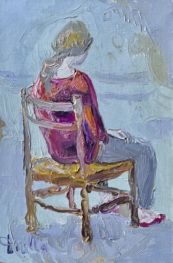 Aldo DORELLA - Pintura - Ballerine assise 