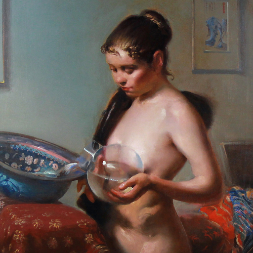 Frank Herbert MASON - 绘画 - standing Nude 