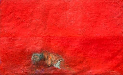 David LEVIATHAN - Painting - Red sunset
