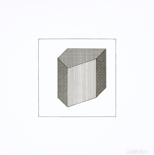 Sol LEWITT - Estampe-Multiple - Twelve Forms Derived From a Cube 32