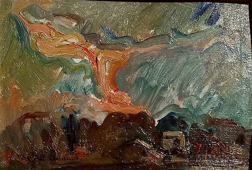 Marcel ARNAUD - Gemälde - un paysage