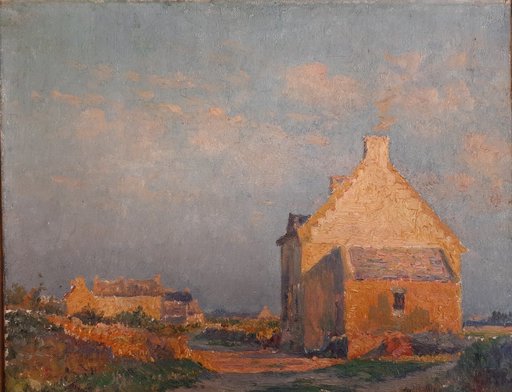 Henri C. RENARD-BRAULT - Peinture - Paysage De Bretagne