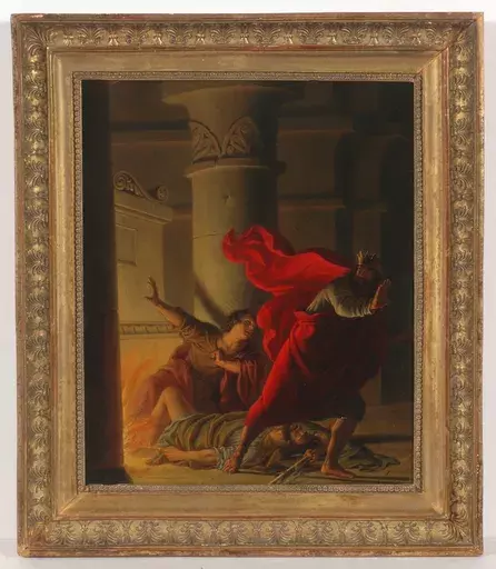 Anton PETTER - Painting - "Kunz v.d. Rosen tries to free Maximilian I"