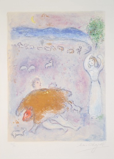 Marc CHAGALL - Estampe-Multiple - D.C Daphne And Chloe - M317
