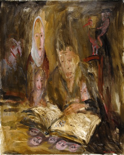 Zvi MILSHTEIN - Gemälde - La lecture 