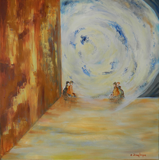 Christine DESPLANQUE - Gemälde - Oups la Lune