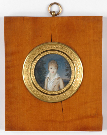 Pierre Charles CIOR - Miniatura - "Portrait of a boy" miniature, ca. 1800