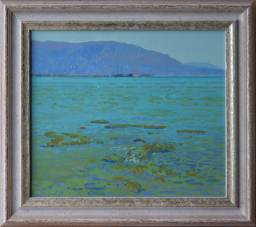 Simon L. KOZHIN - Painting - Malia Bay at Noon