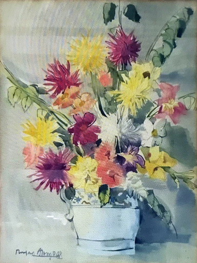 Rafael ALONSO FERNANDEZ - Drawing-Watercolor - FLORES