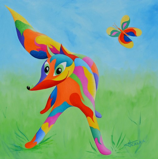GALKA - Gemälde - Fox