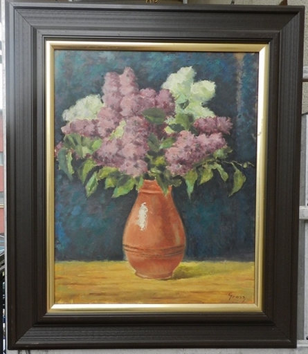 Hugo GROSS - Peinture - Bouquet of lilac