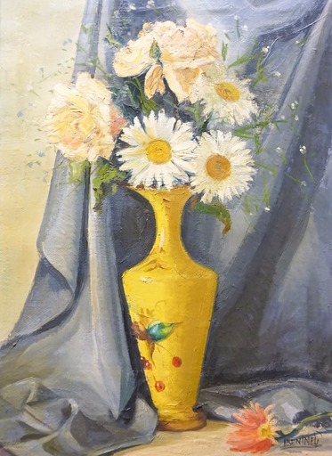 Angeles BENIMELLI - Pittura - Daisies and roses.