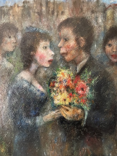 Edouard Joseph GOERG - Pittura - Un regard amoureux