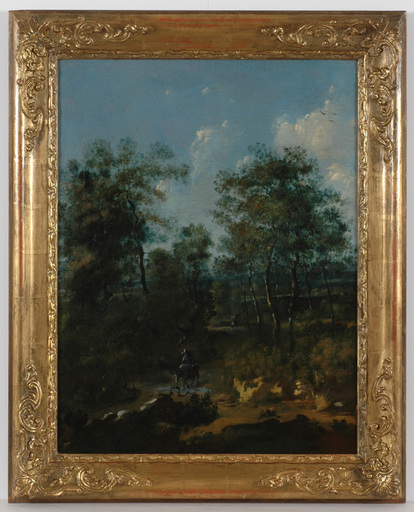 Frederik DE MOUCHERON - Painting - Frederik de Moucheron (1633-1686)-Circle "Woodland scene" 