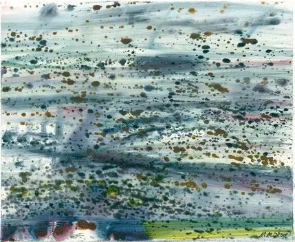 Matthias MEYER - Painting - Blaues Wasser