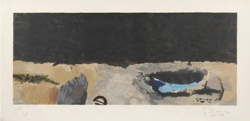 Georges BRAQUE - Print-Multiple - La Barque sur la grève 