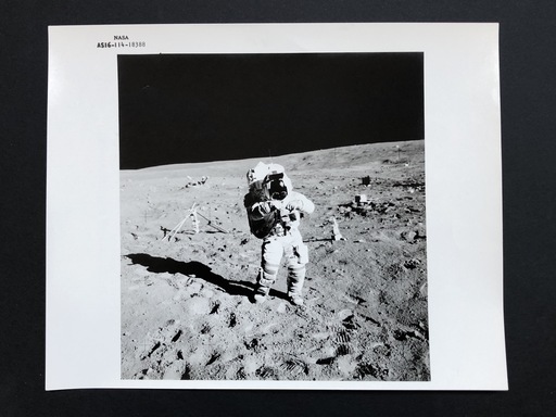 N.A.S.A. - Photography - Apollo 16 on moon, Astronaut J.W. Young