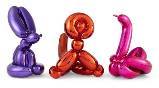 杰夫·昆斯 - 陶瓷  - Serie II Balloon Rabbit/Swan/Monkey