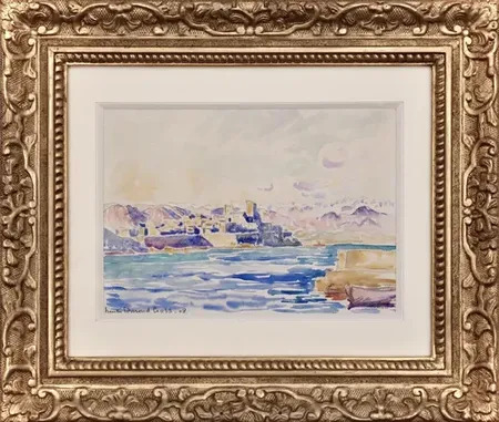 Henri Edmond Cross、ANTIBESAPRES-MIDI、画集画 Henri-Edmond Cross Neo-Impressionism - Diamond Painting Kit