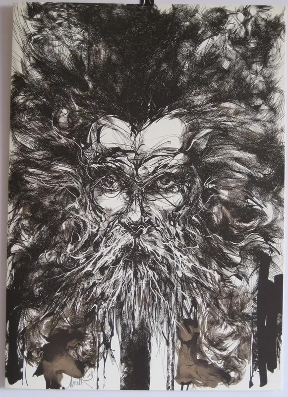 LITHOGRAPHIE SIGNÉ CRAYON HANDSIGNED LITHOGRAPH MASADA DAYAN de