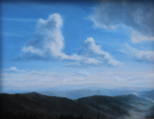 Jeffrey RIPPLE - Painting - LOOKING SOUTH FROM CLINGMANS DOME
