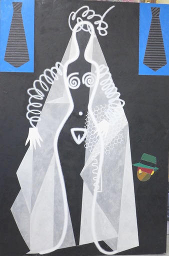 Eduardo ARROYO - Peinture - Blanca irradiante