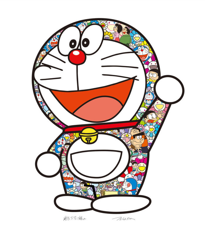 Takashi MURAKAMI - Grabado - Doraemon: Thank You