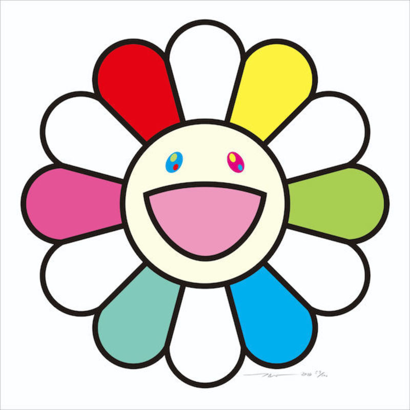 Takashi MURAKAMI - Grabado - Smile every day with Flowers