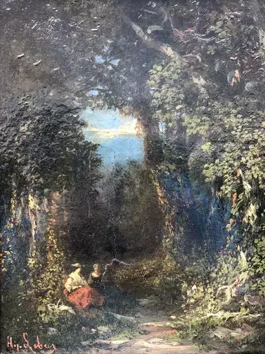 Gabriel Hippolyte LEBAS - Peinture - paysage
