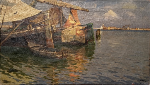 Giovanni SALVIATI - Peinture - In der Lagune vor Venedig