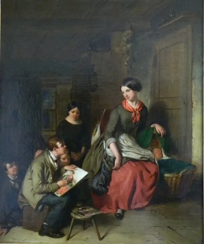Painter On The Job Interior By Thomas Webster Buy Art Online