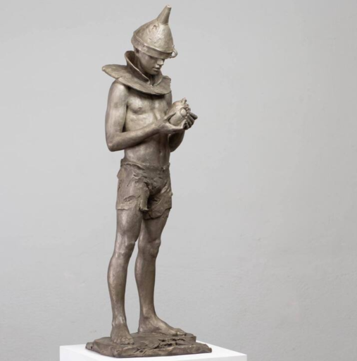 CODERCH & MALAVIA - Sculpture-Volume - The Little Tin Man (silver nitrate patina)