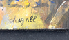 Marc CHAGALL - Painting - Lovers with Bouquet | Les Amoureux au bouquet