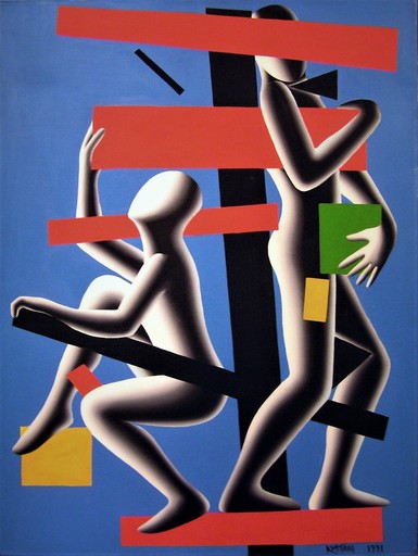 Mark KOSTABI - Painting - Frame of reference