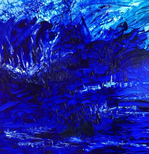 Cléa-Chantal LÉANDRI - Pintura - Forêt bleue de Klein