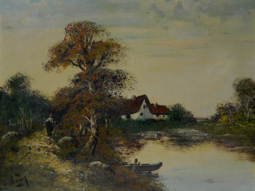 Louis HENRY - Gemälde - PAYSAGE - LANDSCAPE  - PAESAGGIO - LANDSCHAFT