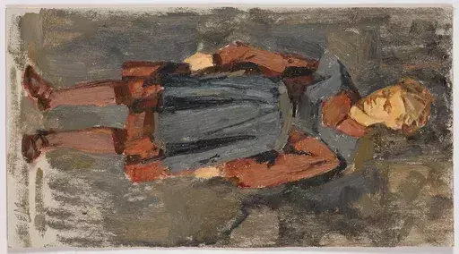 ウラジーミル・グリゴーリエヴィッチ・ウラーソフ - 绘画 - "Schoolgirl", Oil Painting, 1953