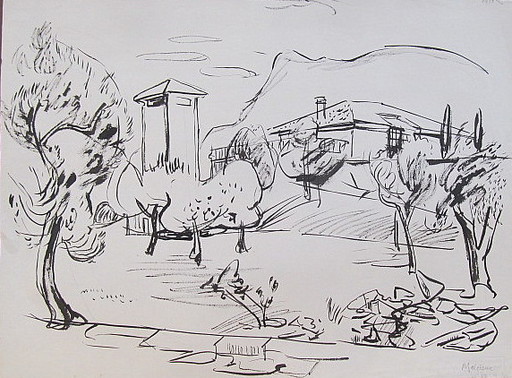Erich HARTMANN - Disegno Acquarello - #19795: Malcesine - Gardasee.