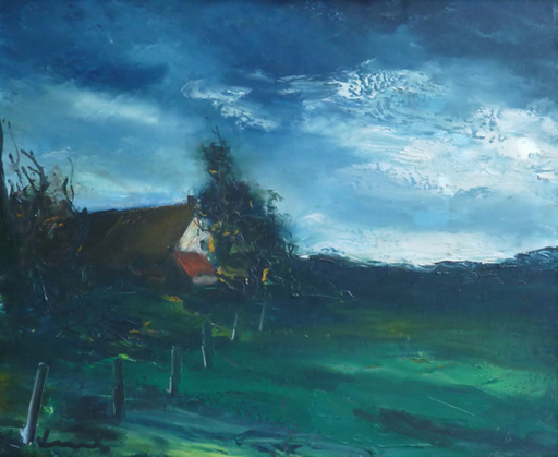 Maurice DE VLAMINCK - Painting - Landscape in Normandy 