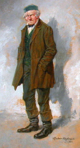 Carl FISCHER-KÖYSTRAND - Gemälde - "Heurigenwirt"