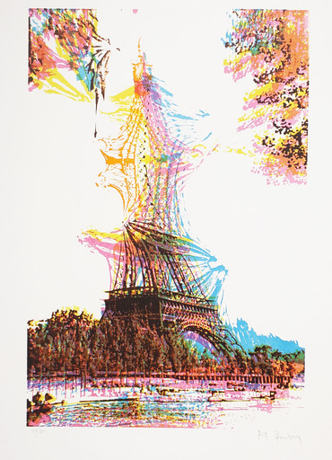 Pol BURY - 版画 - Tour Eiffel