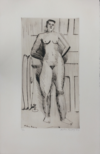 A. MILTON - 版画 - STANDING NUDE