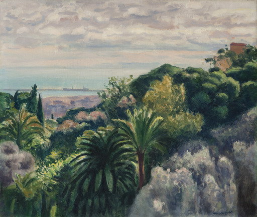 Albert MARQUET - Peinture - Jardin du palais d'été, Alger