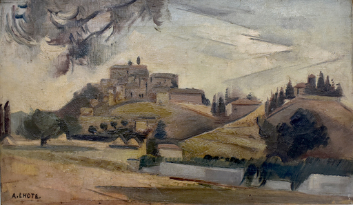 André LHOTE - Painting - Village in Drome